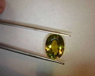 photo number one of Chrysoberyl 8.67 Ct 13.7x10.3 Oval item 643